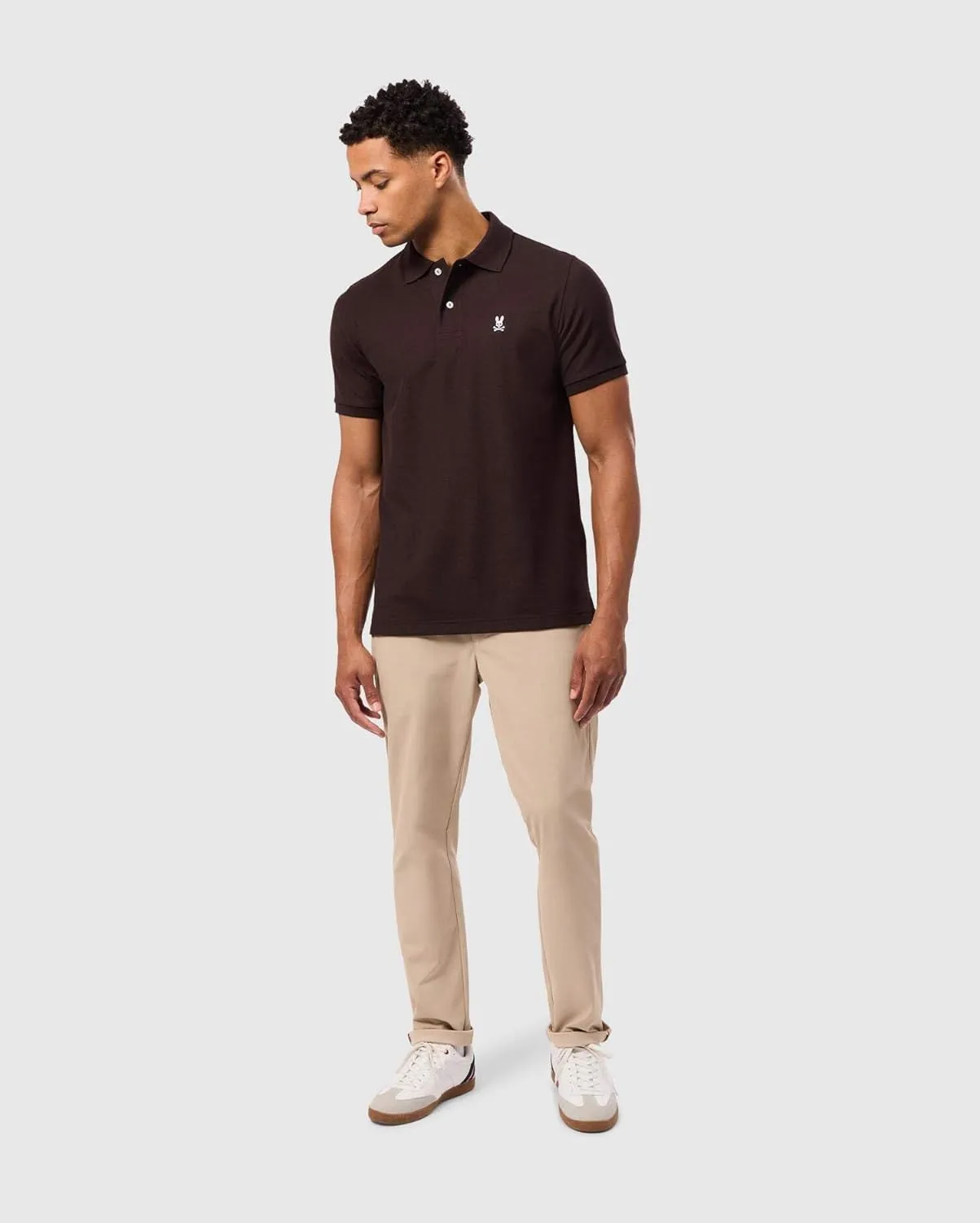 Mens Classic Pique Polo Shirt - B6K001D200