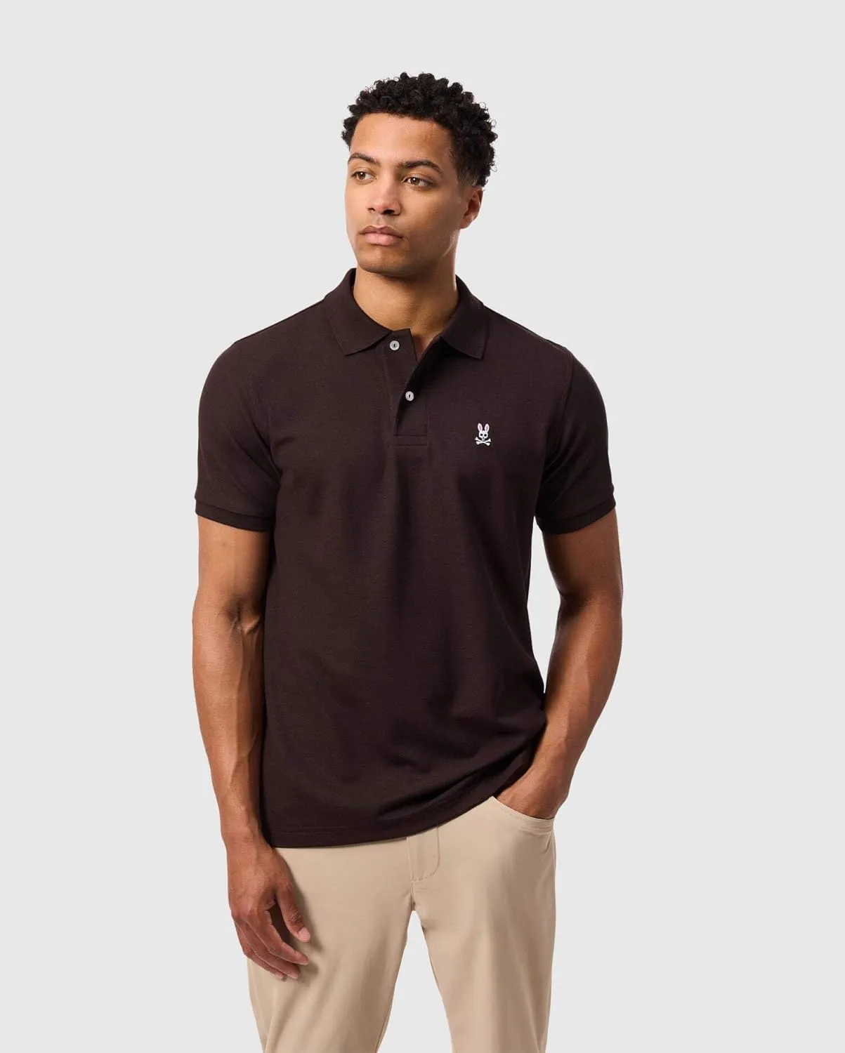 Mens Classic Pique Polo Shirt - B6K001D200