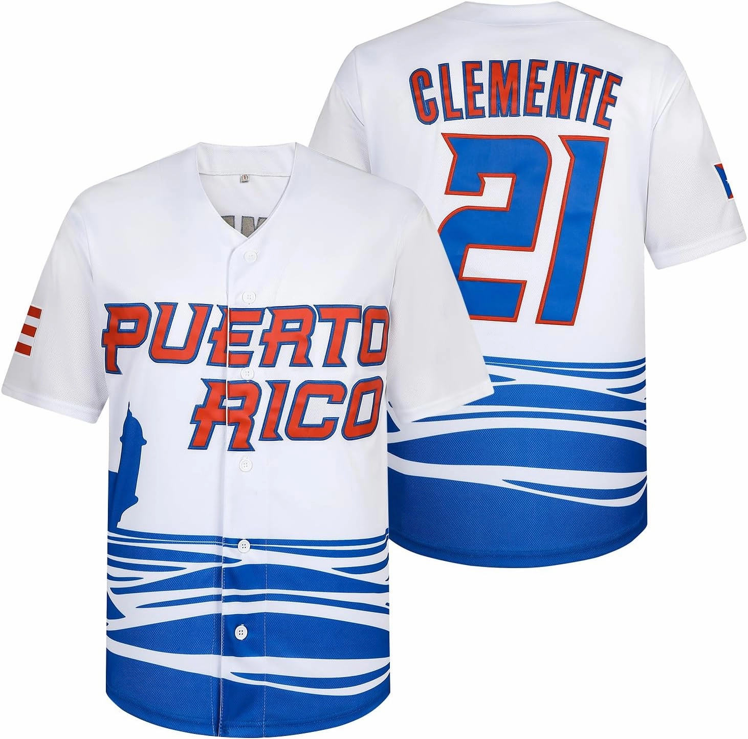 Mens #21#1 Baseball Jerseys World Game Classic Jersey Stitched S-XXXL