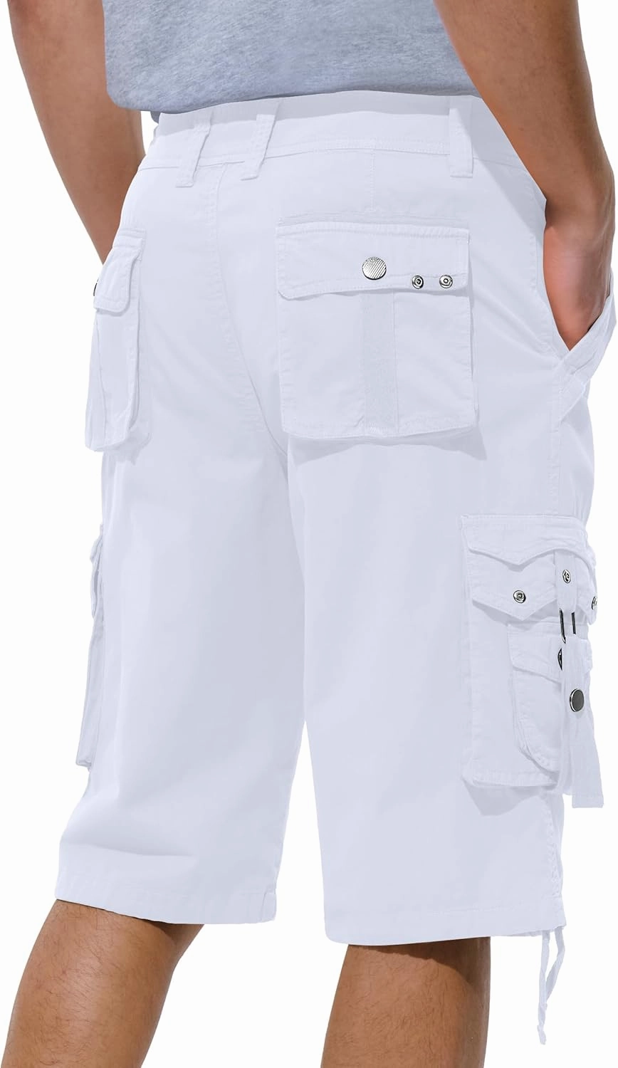 Mens Cargo Shorts Casual Shorts Hiking Shorts Below Knee Relaxed Fit Multi Pockets Running Joggers Outdoor Mens Shorts