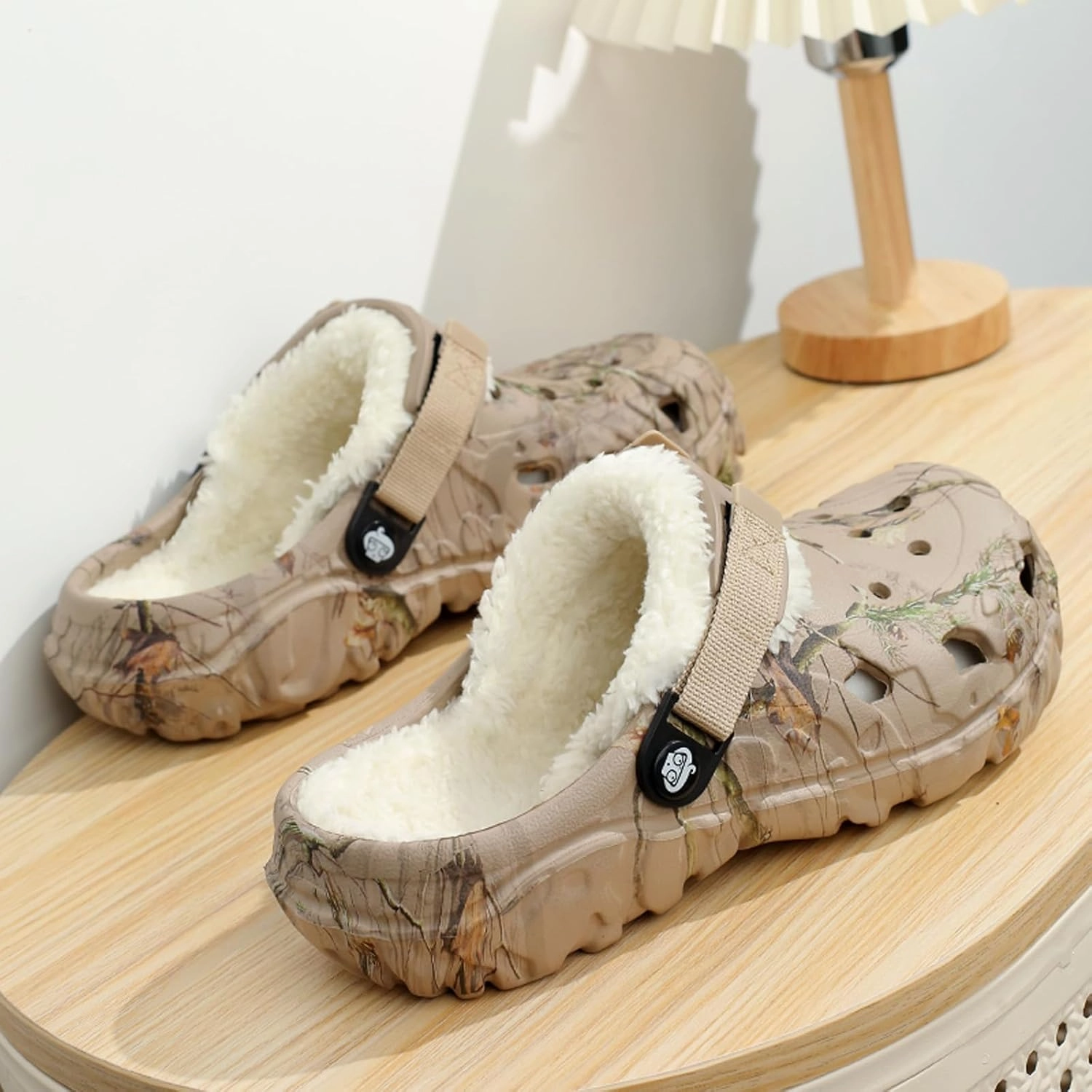 Mens Fur Lined Garden Clogs: Warm Fuzzy Indoor - Winter Indoor Outdoor House Slippers