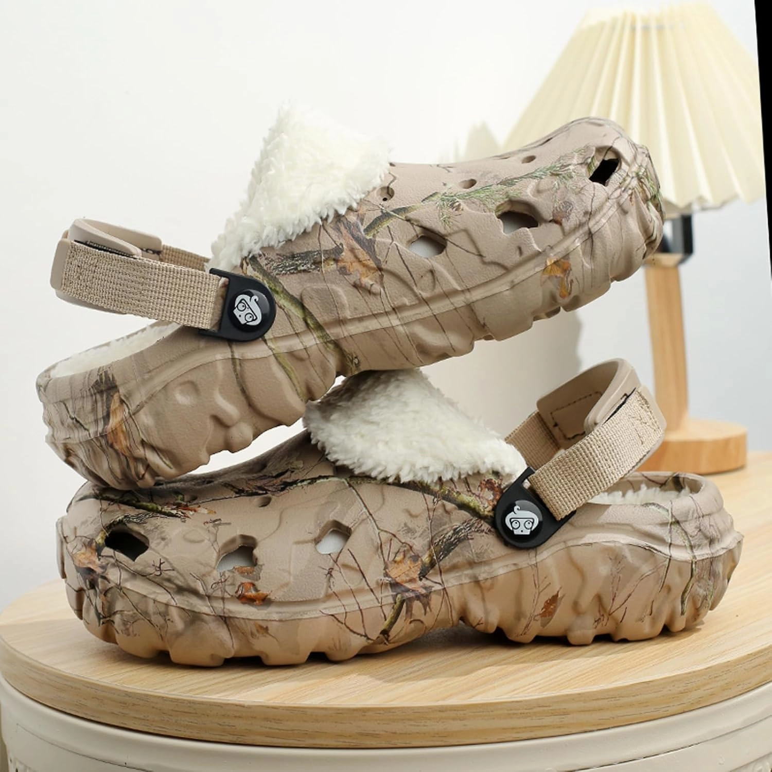 Mens Fur Lined Garden Clogs: Warm Fuzzy Indoor - Winter Indoor Outdoor House Slippers