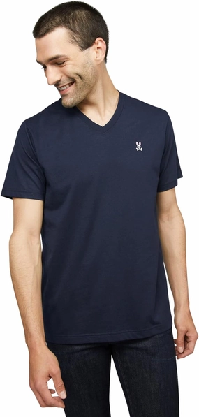 Mens Gray Classic V Neck TEE - B6U100CRPC
