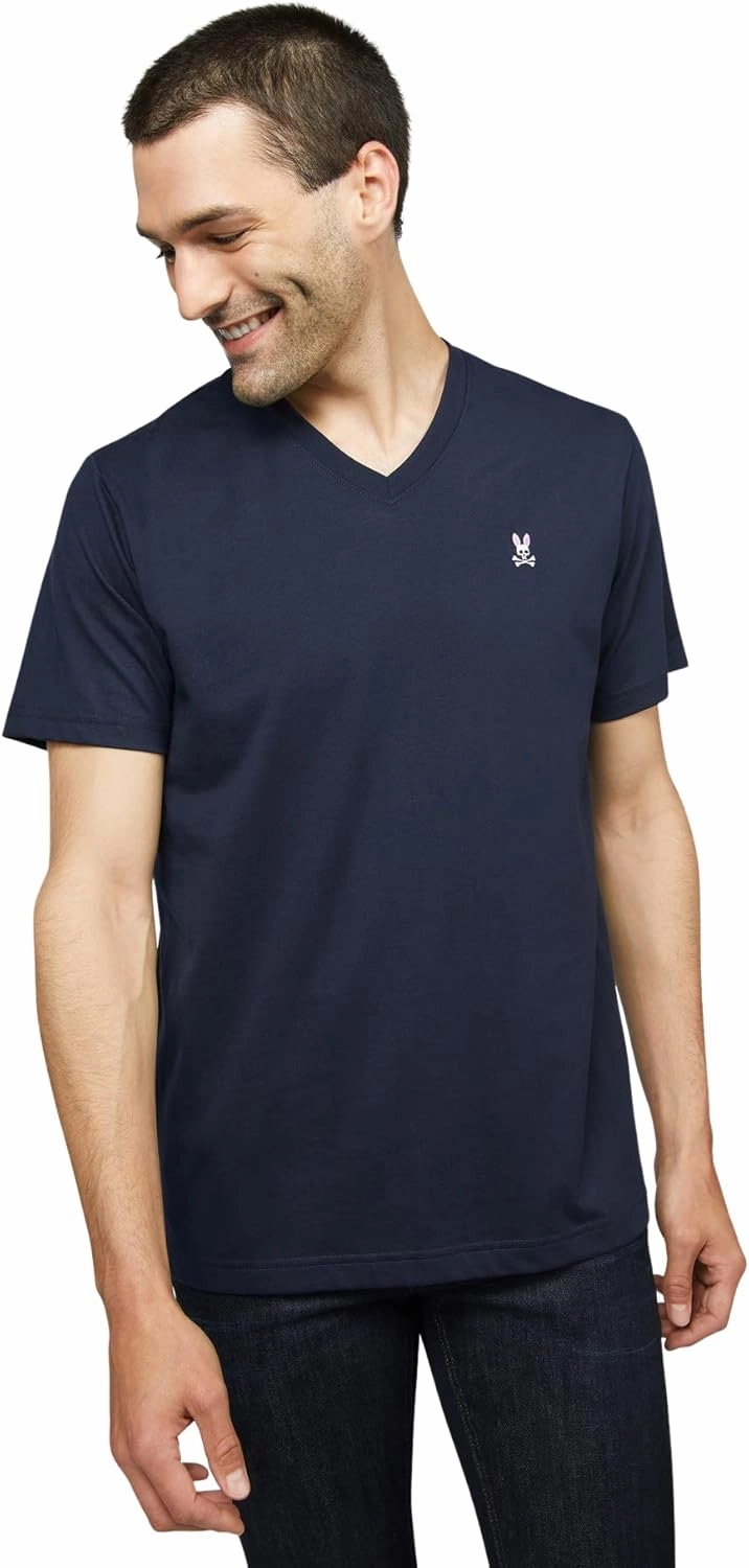 Mens Gray Classic V Neck TEE - B6U100CRPC