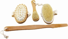MERRYHAPY Body Brush Set 3 Pcs Skin Brush Knit for Dry Brushing Removal and Improved Blood Circulation