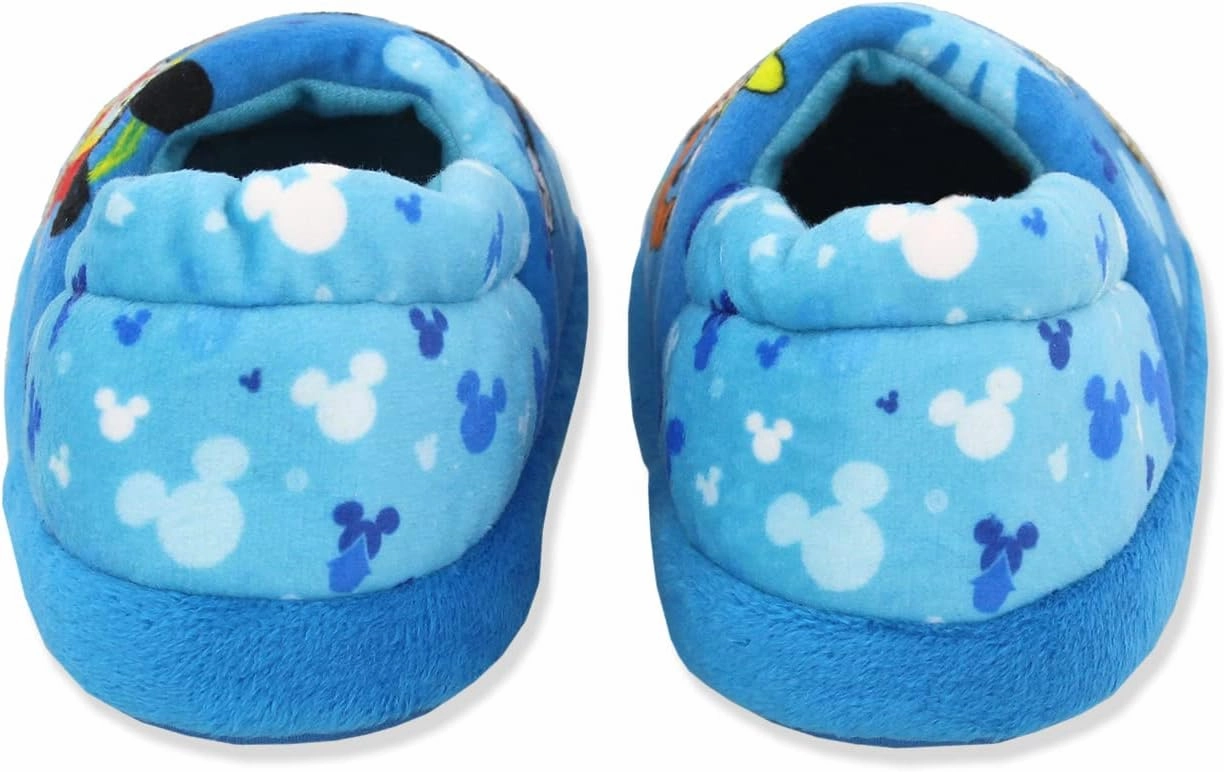 Mickey Mouse Toddler Boy's Plush A-Line Slippers with 3D Ears