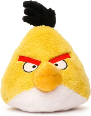 Mighty Mojo Angry Birds - Chuck - Yellow Bird - 9 Inch Collectible Plush Doll - Officially Licensed - Super Soft, Cuddly Doll for Kids and Adults - Original Series
