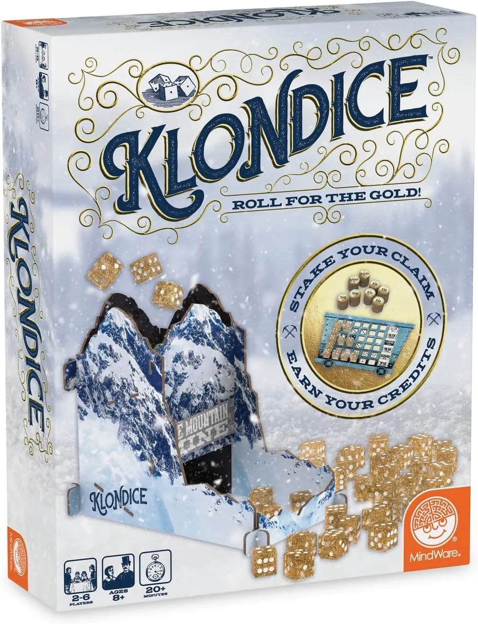 MindWare Klondice Game | Fun Dice Games for Family Game Night | Ages 8 and up 2-6 Players