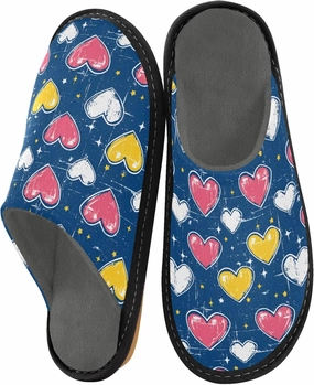 MNSRUU Fuzzy Slippers House Slippers for Women Men Glitter Lattice Plush Warm Slippers Winter Soft Slippers Bedroom Shoes Plush Lining Indoor Non-slip