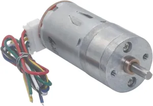 Model Power 12v Dc Rc Car Mini Motor, Electric Model Motor, JGA25-370 Geared Motor, 50×24mm, for Robot, Camera Rocker, Smart Hobby (Size : 1360, Color : 6V)