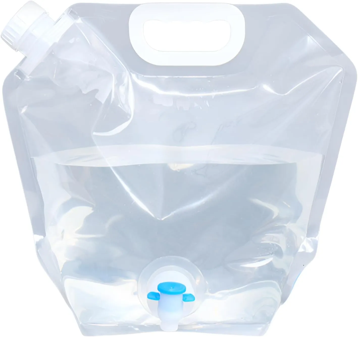 Mokcoliy]Collapsible Water Container, BPA Free 2.6 Gallon Jug for Camping & Hiking, Leak-Proof & Freezable, for Backpacking & Emergency Use