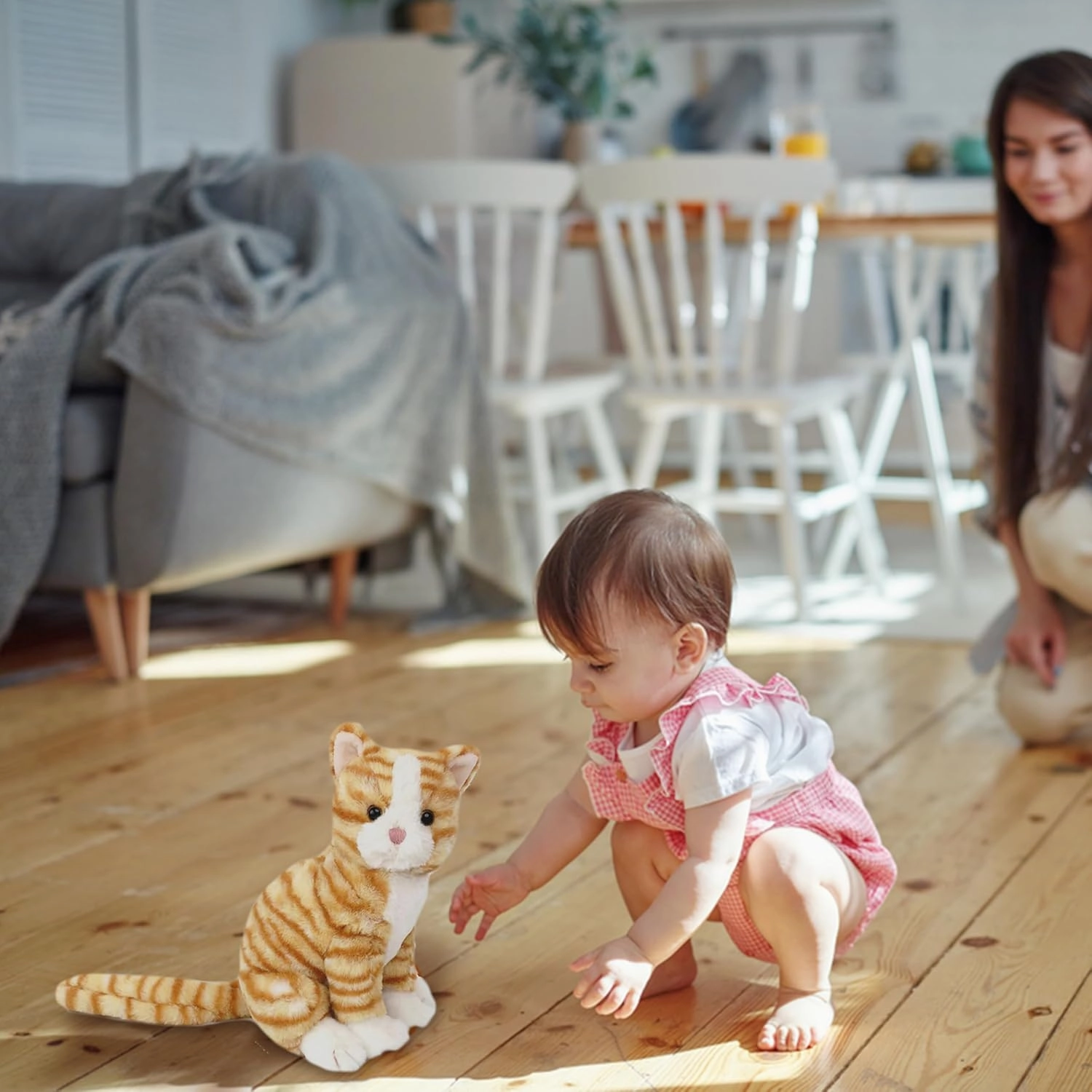 MON AMI Chichi The Kitty Stuffed Animal – 10”, Cat Plushies, Use as Toy or Nursery Décor, for Kids of All Ages