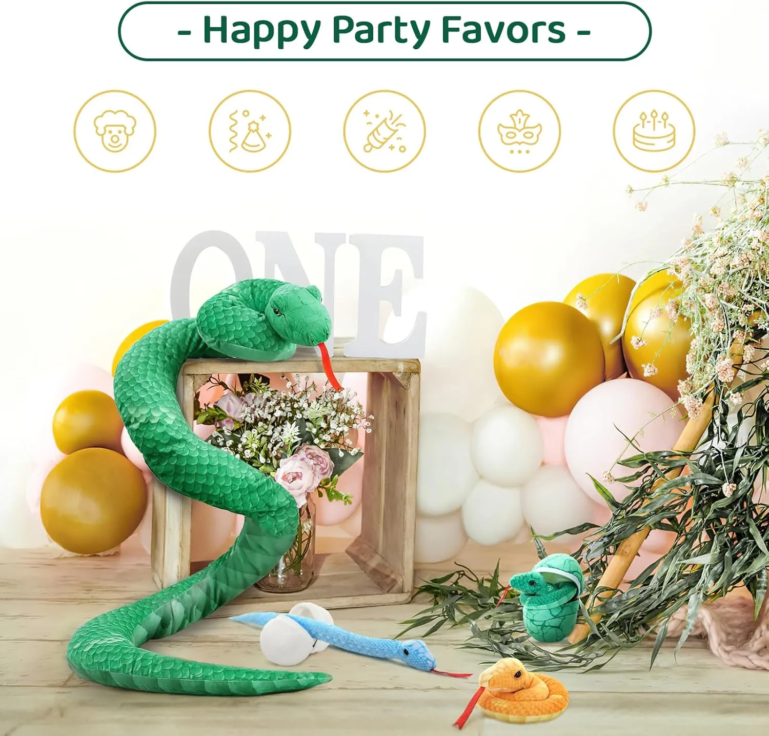 MorisMos Giant Snake Stuffed Animals Mommy with Babies, Realistic Snake Plush Toy,Large Stuffed Snake with Babies & Egg Plushies, Long Green Boa Constrictor Anaconda Toys for Kid Girl Boy Christmas