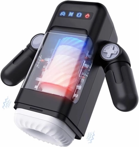 Multifunctional Men's Fitness Equipment with Stand, Multi-Frequency Rotation, Intelligent Heating, Robot Shape