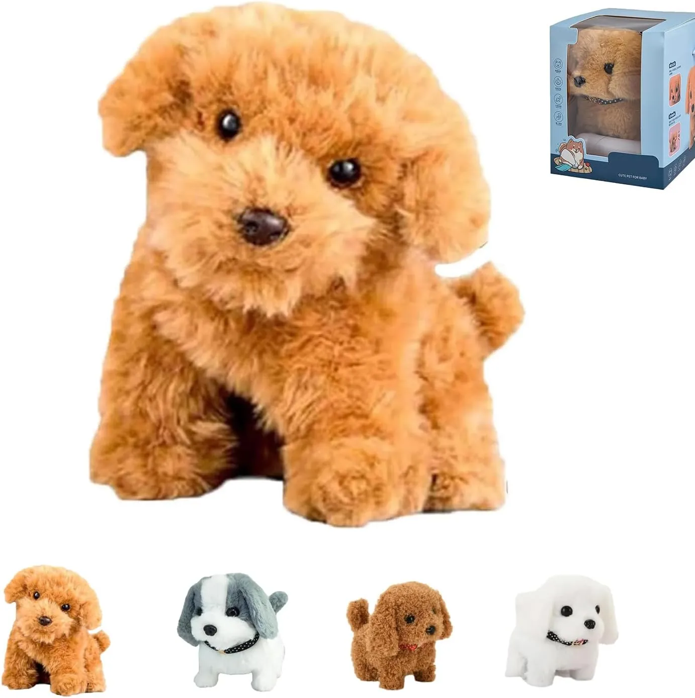 My Realistic Robot Puppy,2025 New Realistic Robot Puppy,Ai Robotic Dog,Walking, Barking,Tail Wagging (E9-1PCS)