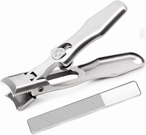 Nail Clippers for Men Thick Nails, Large Toe Nail Clipper, Heavy Duty Stainless Steel Wide Jaw Opening, Fingernail Cutters for Adult Seniors Women