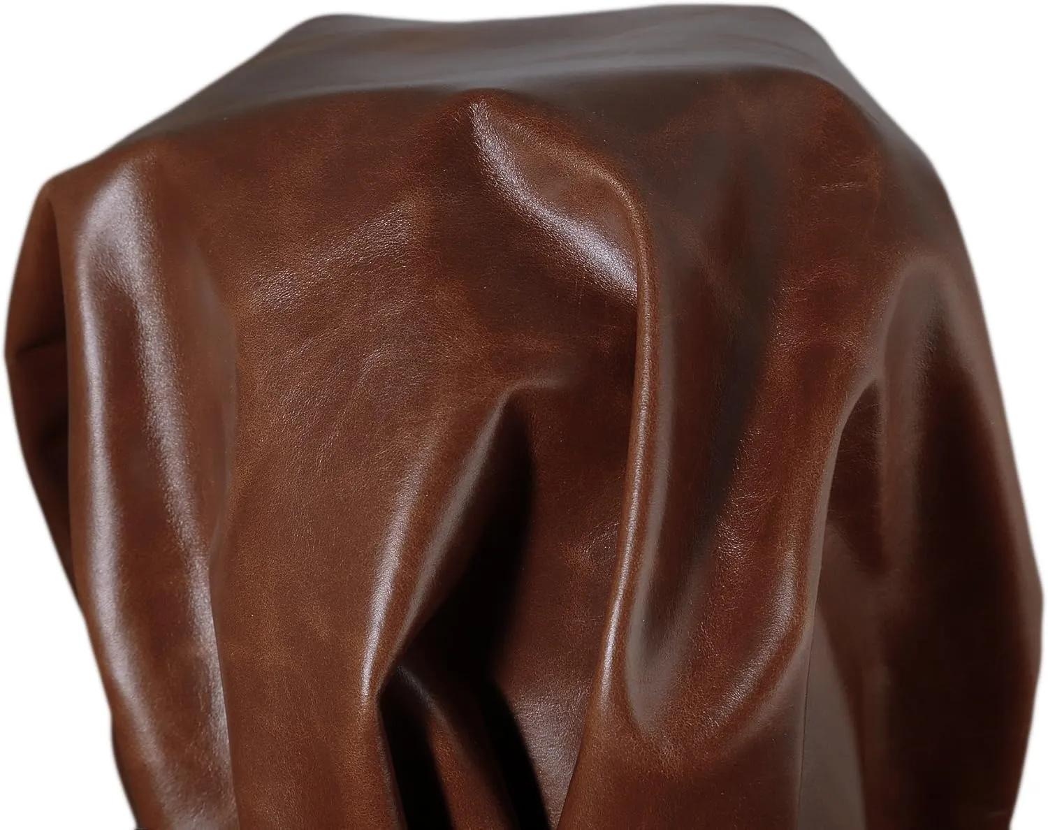 NAT Leathers Tan Brown Oil Pull-up Nappa Soft Upholstery Handbag Cowhide Genuine Cow Leather Piece Hide Skin (12" X 20" Cutting)