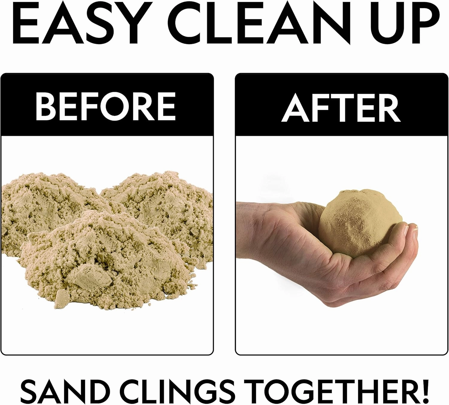 National Geographic Blue Marble Moon Sand - 12 Lbs. of Play Sand with Castle Molds (Natural) - A Fun No Mess Sensory Activity, Sensory Bin Filler