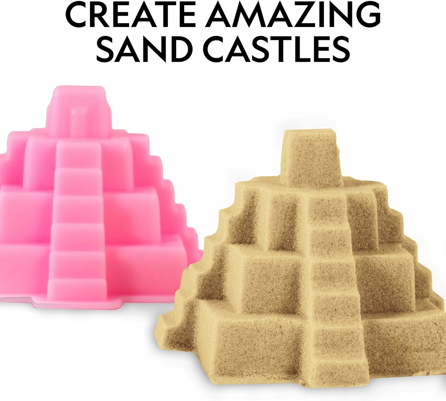 National Geographic Blue Marble Moon Sand - 12 Lbs. of Play Sand with Castle Molds (Natural) - A Fun No Mess Sensory Activity, Sensory Bin Filler