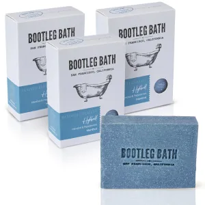 Natural Exfoliating Bar Soap- Menthol and Pumice Scrub Bar, Natural Menthol with Pumice Sand, Natural Body Soap Made in USA for Men and Women, Eco Friendly, 4.4 oz Each Bar