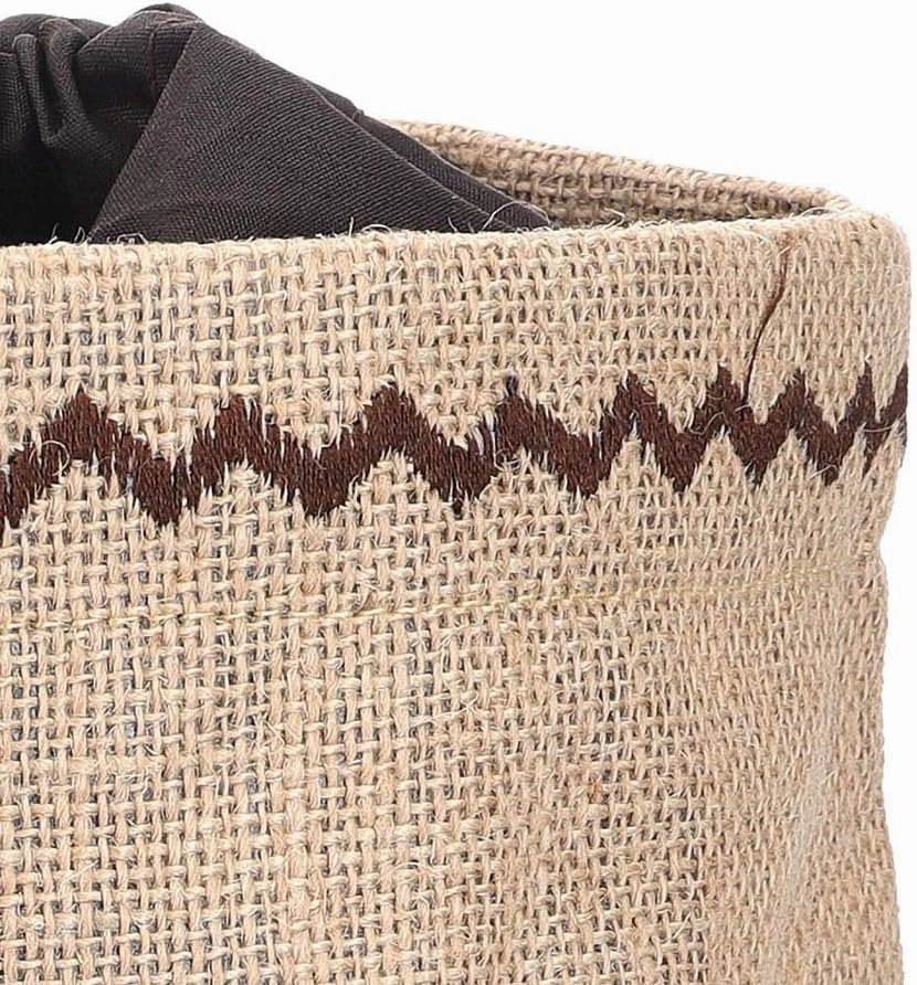 Natural Elements Onion Bag with Blackout Lining, Hessian, Brown, 20 x 20cm