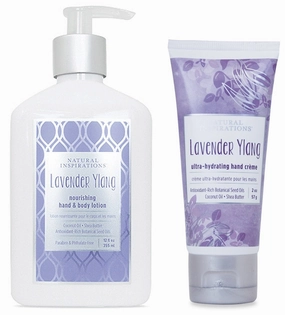 Natural Inspirations Hand & Body Lotion and Hand Creme Gift Set - Lavender Ylang