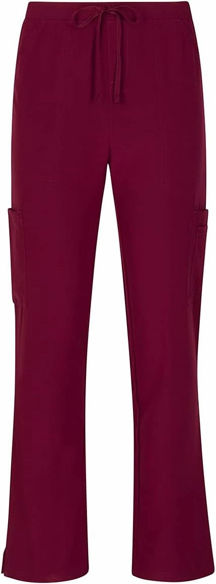 Natural Uniforms Women's Cool Stretch V-Neck Top and Cargo Pant Scrub Set with Regular and Petite Sizes