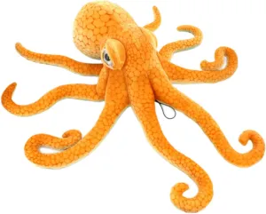 New Giant Funny Simulation Octopus Stuffed Toy Lifelike Sea Animal Room Car Decor Dolls Plush Toys Children Boy Xmas Gift (32 inch)