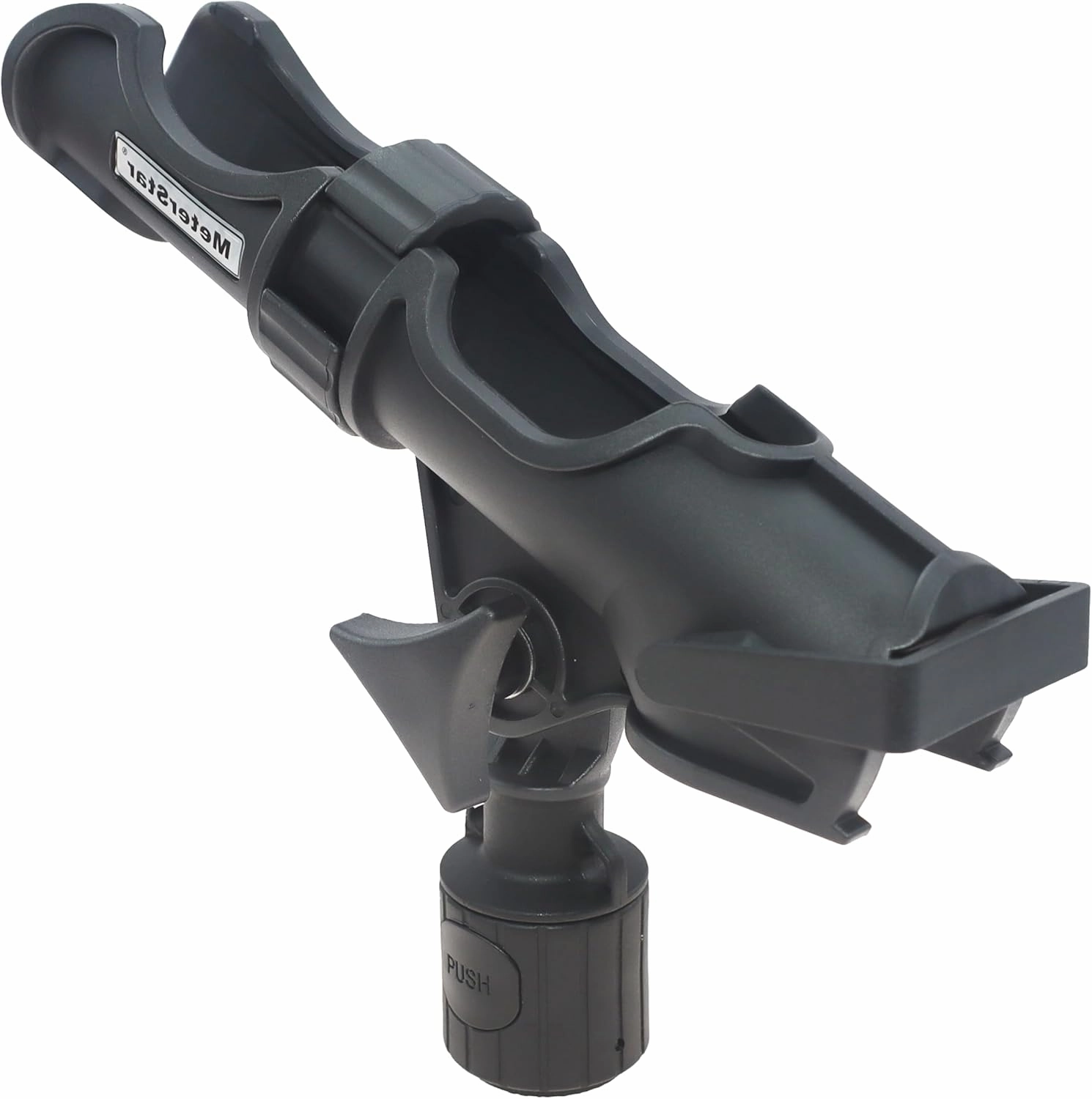 New Upgrade 360 Degrees MiniPort Fishing Rod Holder with Mini Rod Holder,Rod Holder with Track Mounting Base Kit with Installation Accessories and Tools