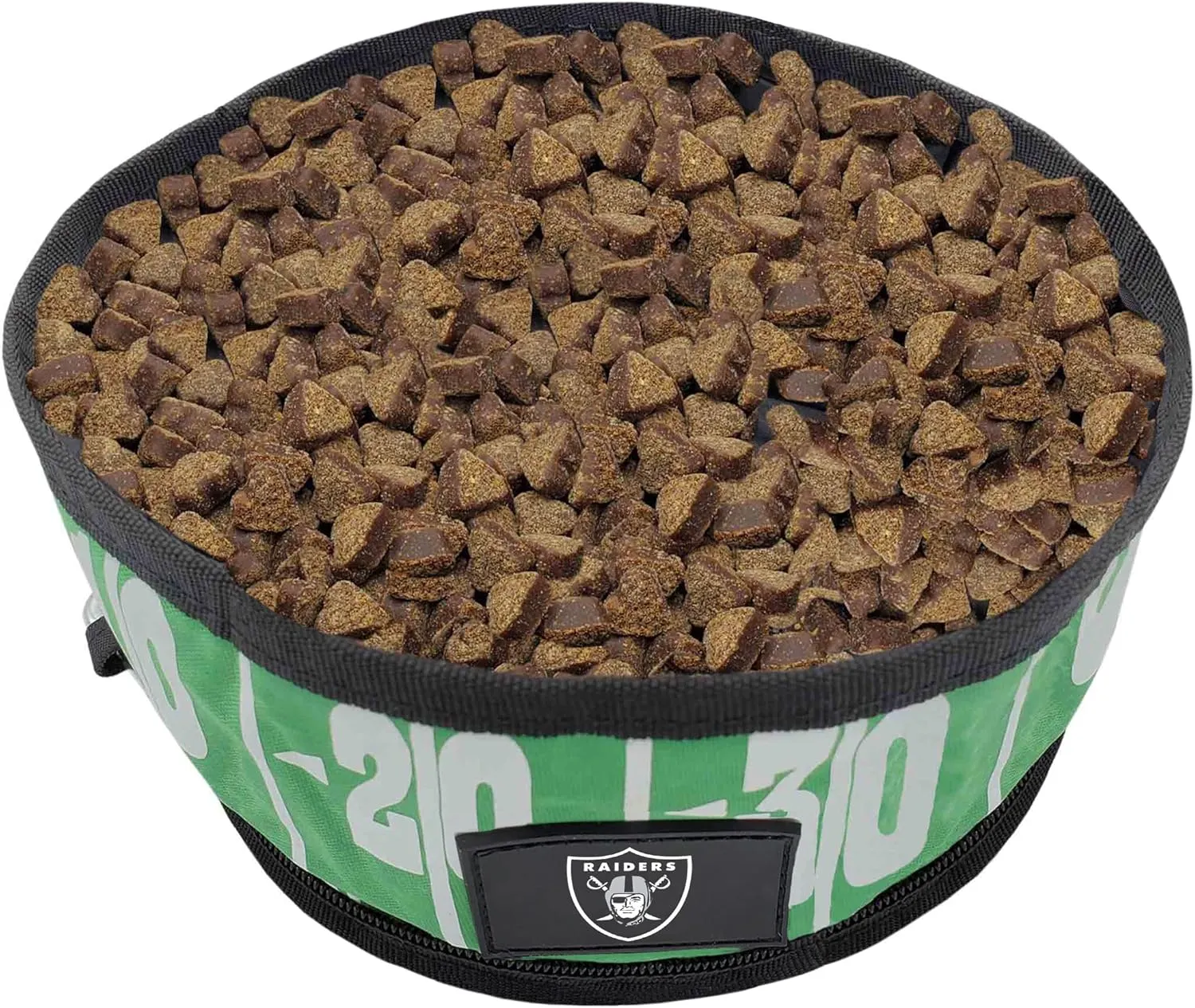 NFL Las Vegas Raiders Pets First Collapsible Dog Travel Bowl Set, 2 Pack Food and Water Bowls for Dogs, Best Portable & Lightweight Leak-Proof Dog Bowls for Travel