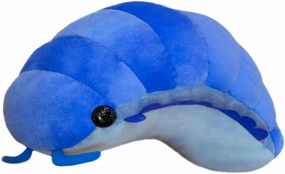 Nice Lifelike Insect Plush Toys Pill Bug Stuffed Soft Animals Pillow Back Cushion Insect Doll Kids Toys Girls Boys Gift (Blue,19inch)