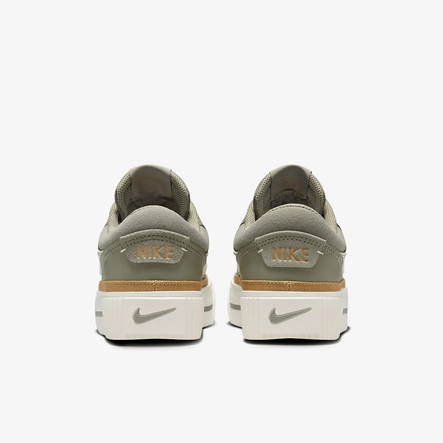 Nike Court Legacy Lift Women's Shoes (DM7590-300, Light Army/Flax/Dark Stucco/Sail)