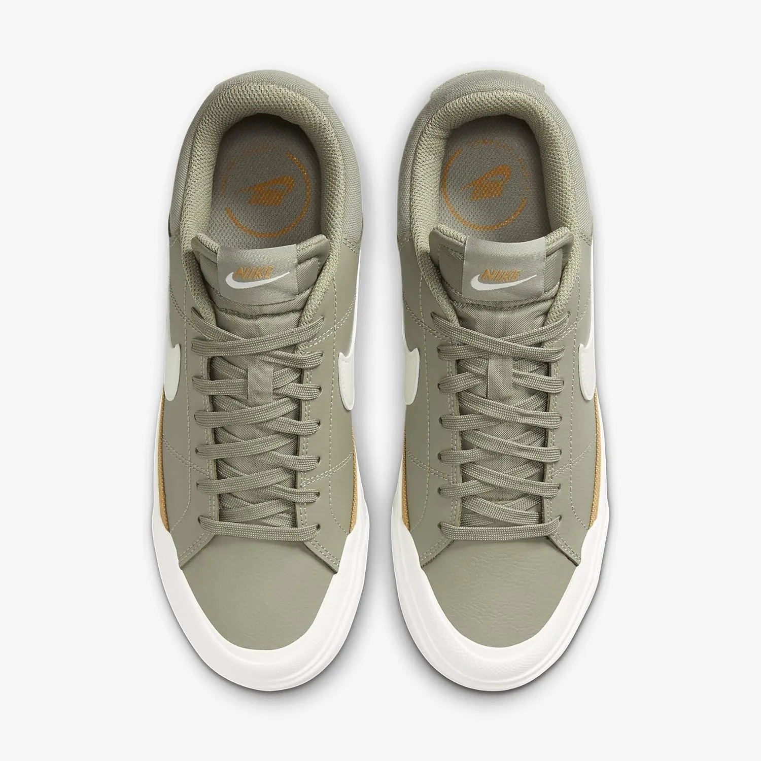 Nike Court Legacy Lift Women's Shoes (DM7590-300, Light Army/Flax/Dark Stucco/Sail)