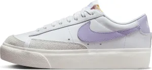 NIKE Women's Blazer Low Platform, White/Lilac-Bloom, 9 US [DJ0292 114]