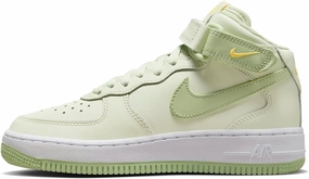 Nike Air Force 1 Mid LE Big Kids' Shoes (DH2933-002, Sea Glass/Melon Tint/White/Honeydew) Size 7