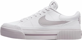 Nike Court Legacy Lift Women's Shoes (DM7590-105, White/Smokey Mauve/Platinum Violet) Size 12