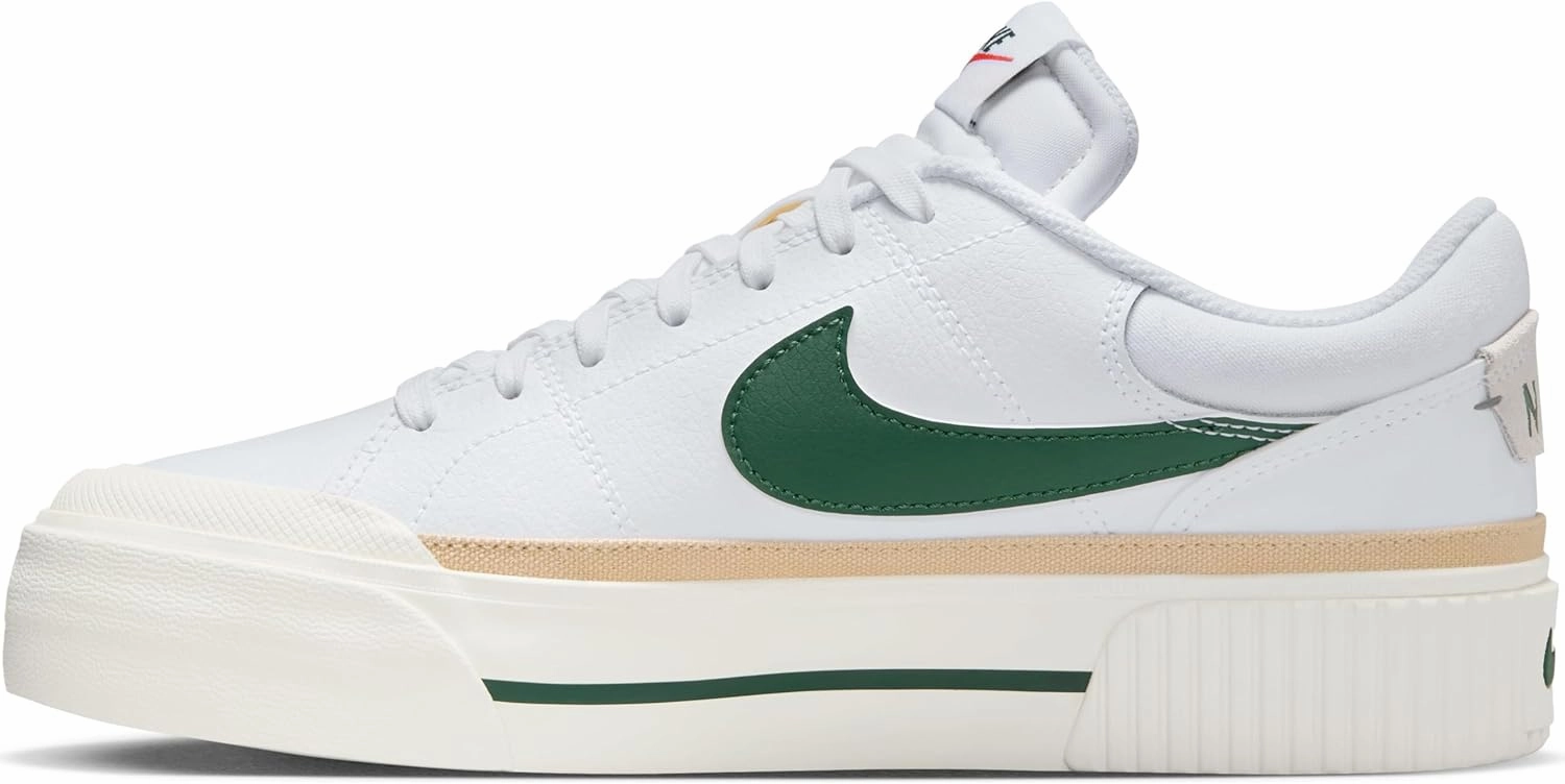 Nike Court Legacy Lift Women's Shoes (DM7590-107, White/Sail/Sesame/Fir)