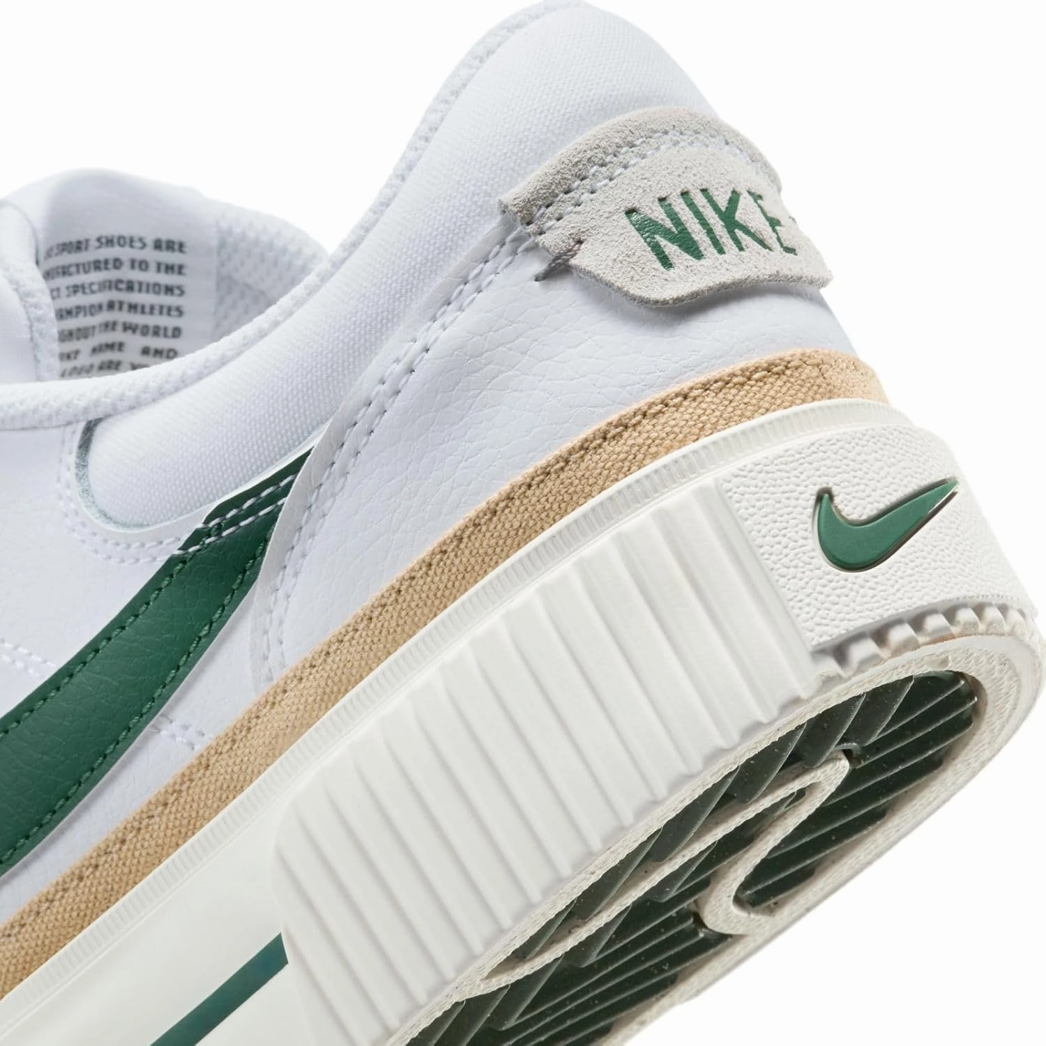 Nike Court Legacy Lift Women's Shoes (DM7590-107, White/Sail/Sesame/Fir)