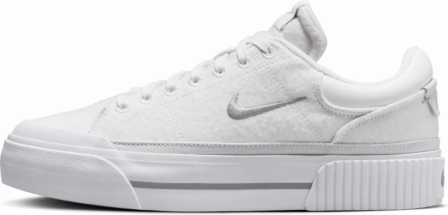 Nike Court Legacy Lift Women's Shoes (FZ2606-100, Summit White/White/Phantom/Light) Size 10