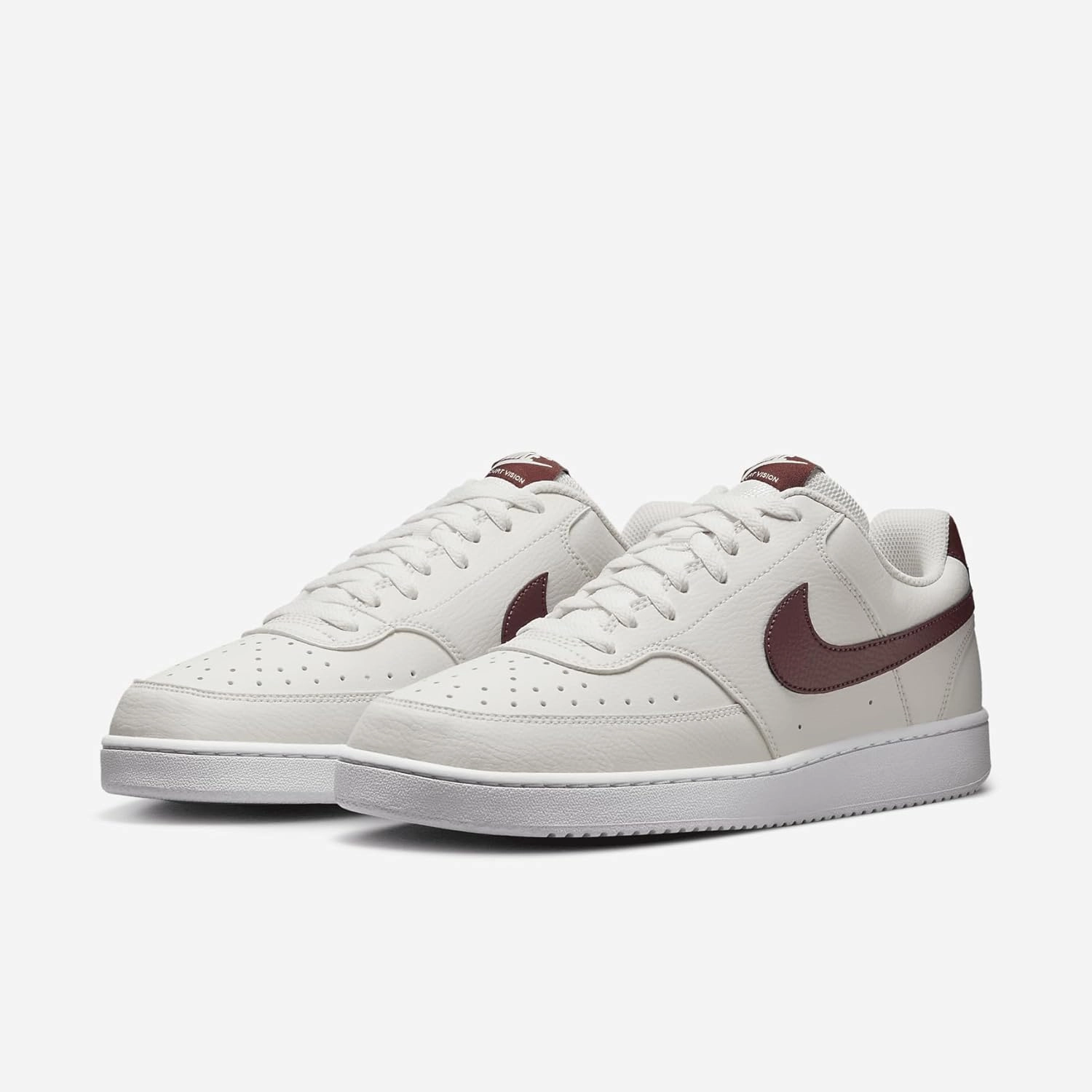 Nike Court Vision Low Men's Shoes (HQ4867-100, Sail/White/Dark Pony)
