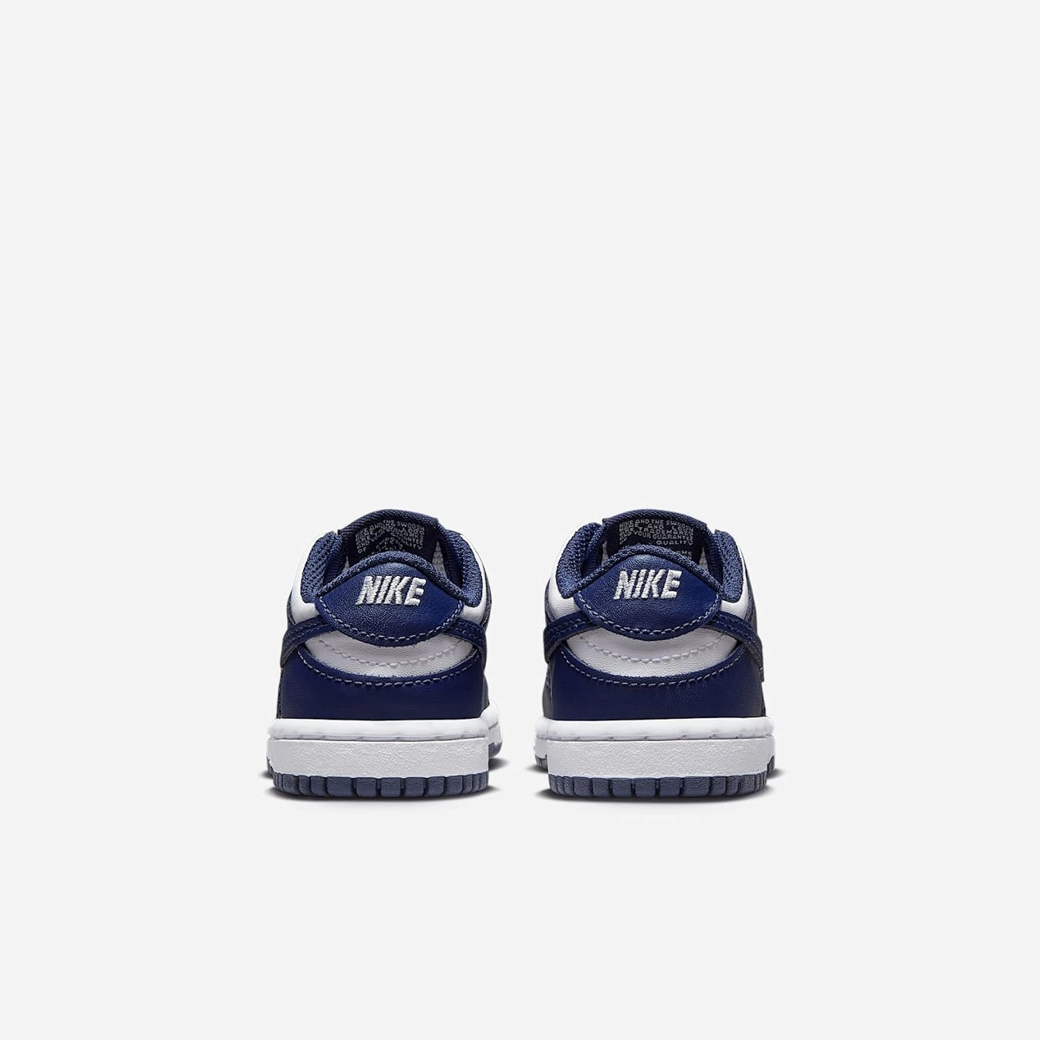 Nike Dunk Low Baby/Toddler Shoes (FB9107-116, White/White/Midnight Navy)