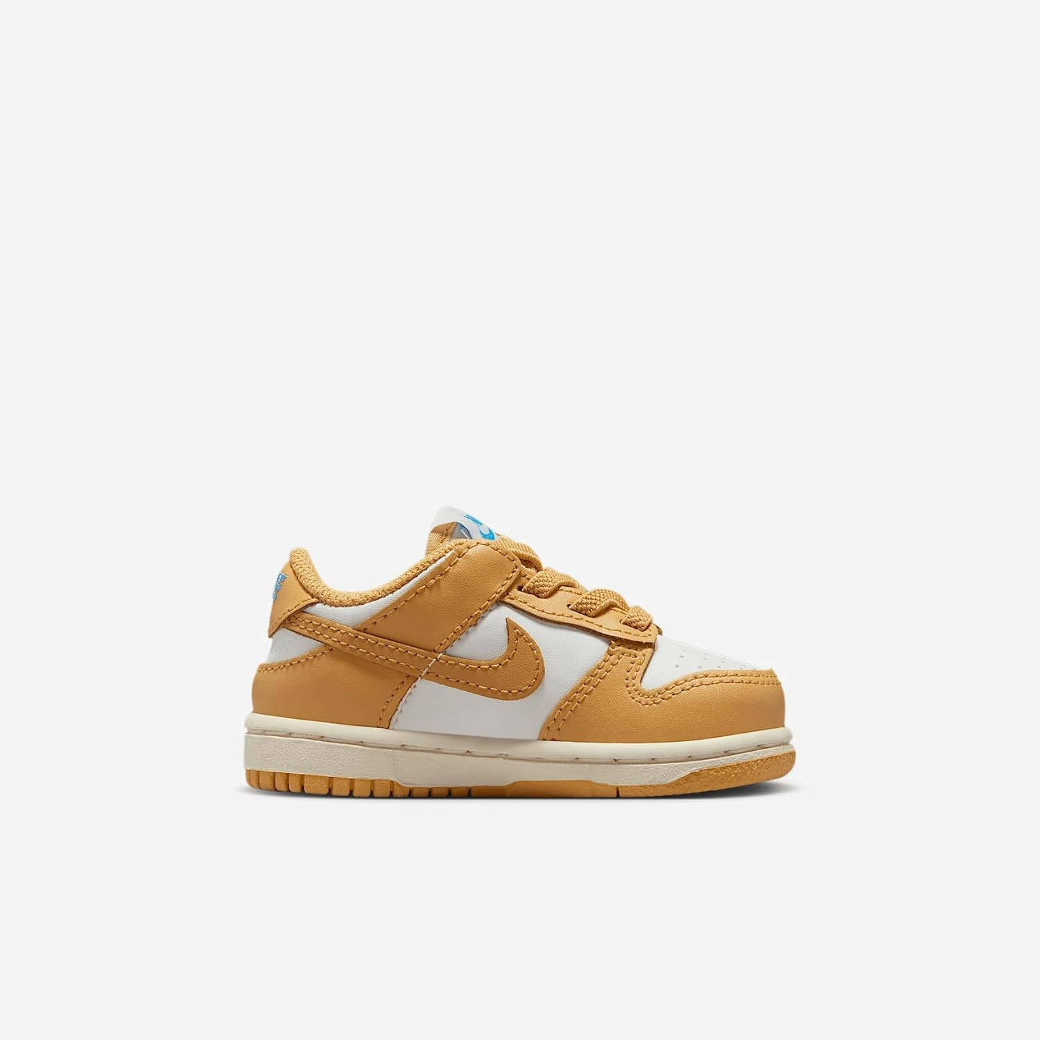 Nike Dunk Low Baby/Toddler Shoes (FB9107-700, Honeycomb/Sail/University Blue/Honeycomb)