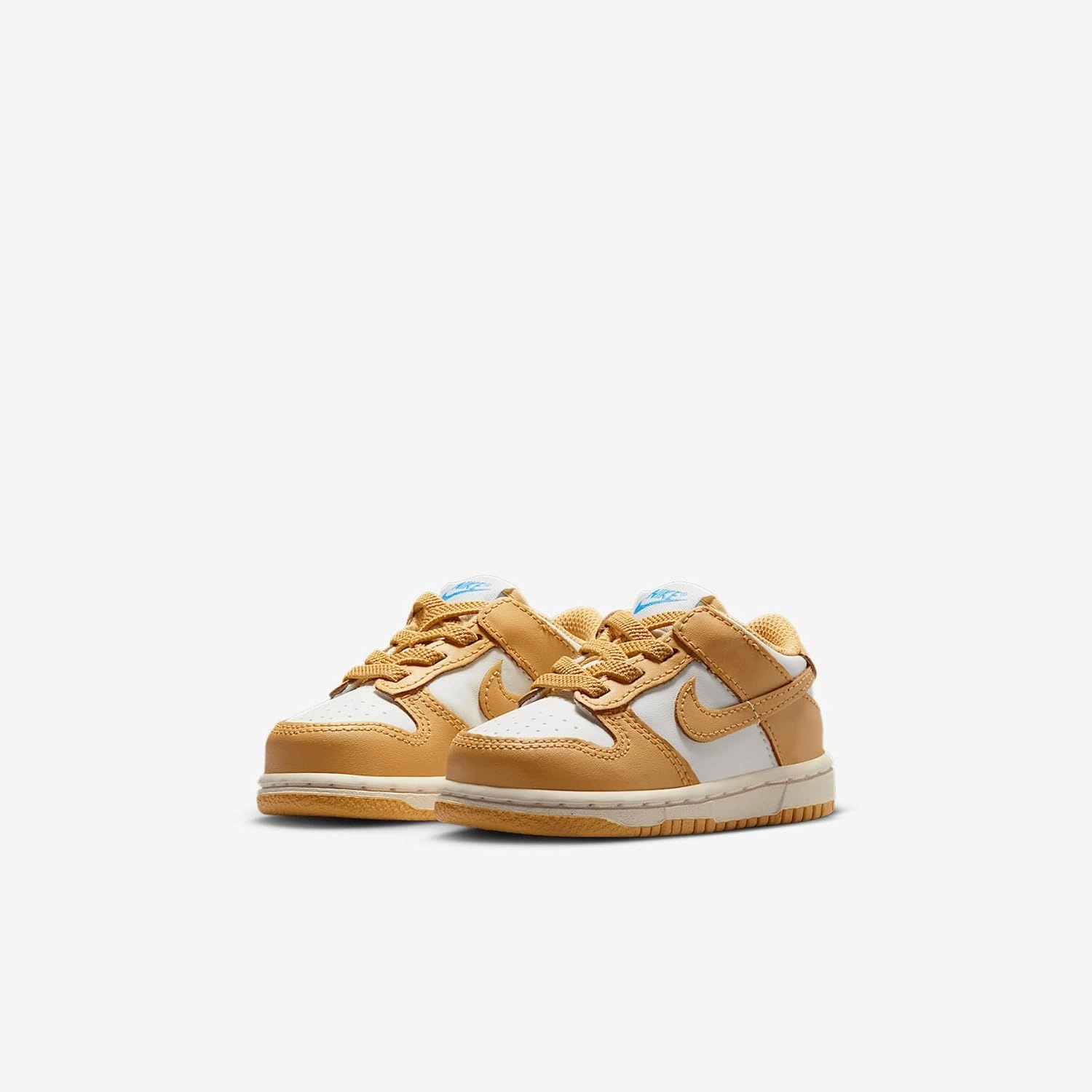 Nike Dunk Low Baby/Toddler Shoes (FB9107-700, Honeycomb/Sail/University Blue/Honeycomb)