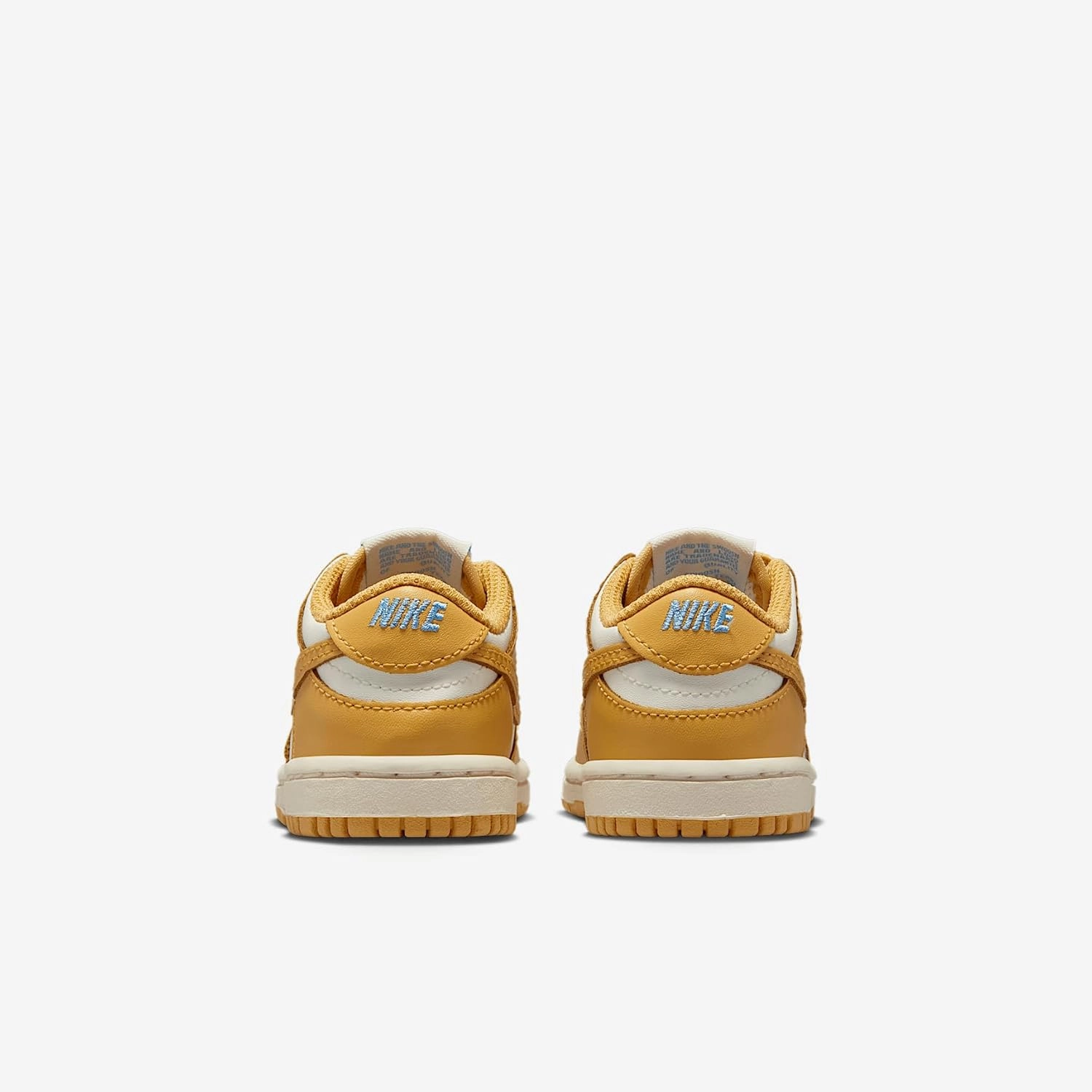Nike Dunk Low Baby/Toddler Shoes (FB9107-700, Honeycomb/Sail/University Blue/Honeycomb)