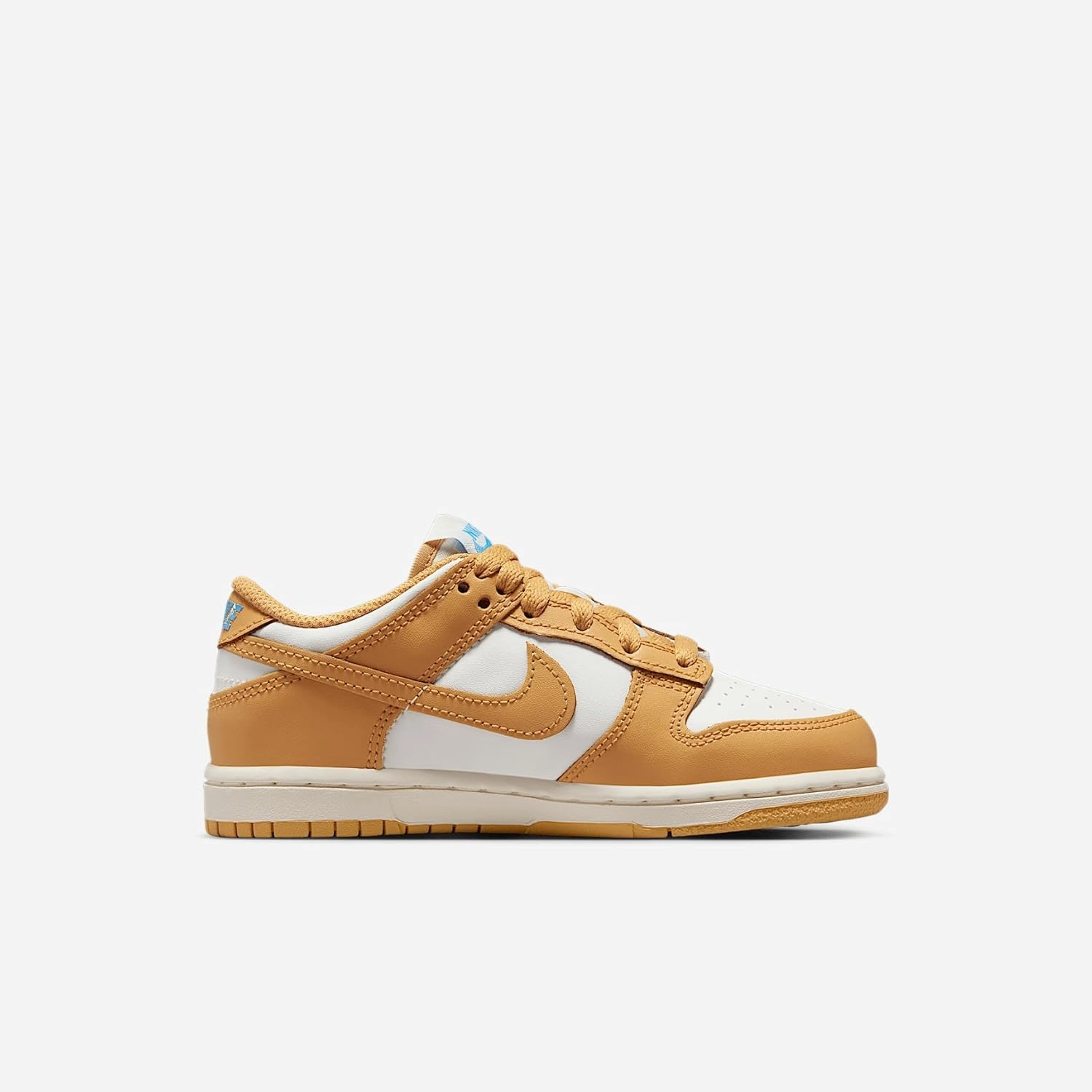 Nike Dunk Low Little Kids' Shoes (FB9108-700, Honeycomb/Sail/University Blue/Honeycomb)