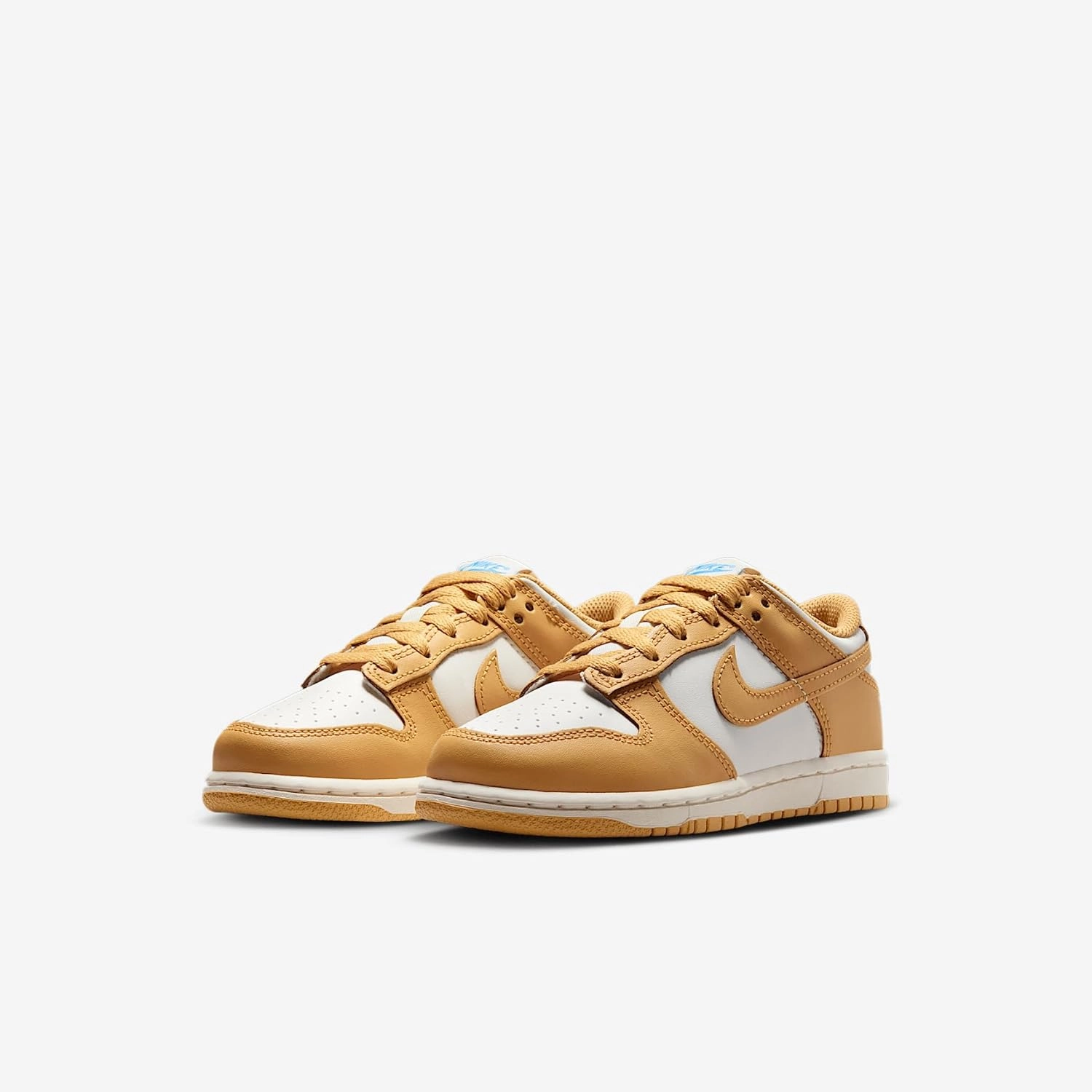 Nike Dunk Low Little Kids' Shoes (FB9108-700, Honeycomb/Sail/University Blue/Honeycomb)