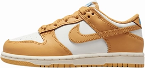 Nike Dunk Low Little Kids' Shoes (FB9108-700, Honeycomb/Sail/University Blue/Honeycomb)