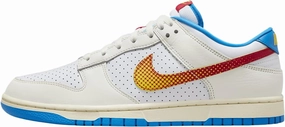 Nike Dunk Low Retro SE Shoes (HQ3613-133, Sail/Tour Yellow/Photo Blue/University Red)