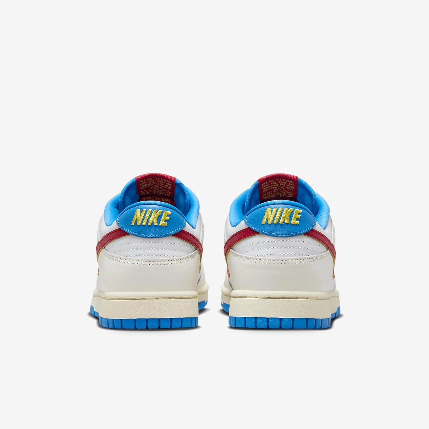 Nike Dunk Low Retro SE Shoes (HQ3613-133, Sail/Tour Yellow/Photo Blue/University Red)
