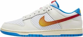 Nike Dunk Low Retro SE Shoes (HQ3613-133, Sail/Tour Yellow/Photo Blue/University Red)